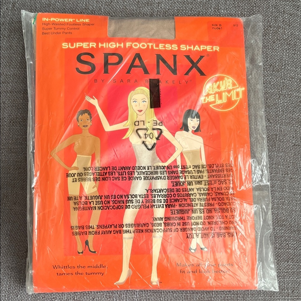 SPANX Super High Footless Shaper in NUDE Size B/M